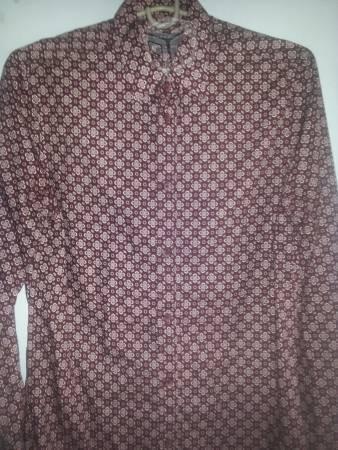 Camisa vino estampada ZARA SLIM FIT - Chica