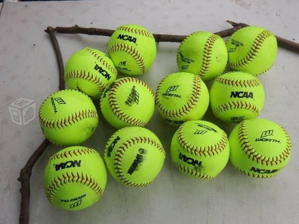 12 pelotas de softball worth seminuevas