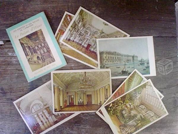 Postales de acuarelas en L'Ermitage de Lenningrado