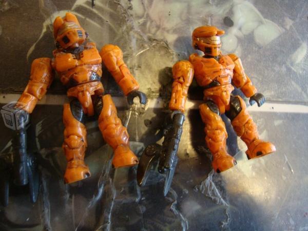 Megabloks Halo Par de Spartan Naranjas