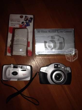 Dos cámaras de rollo