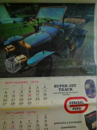 Calendario de general popo de 1976