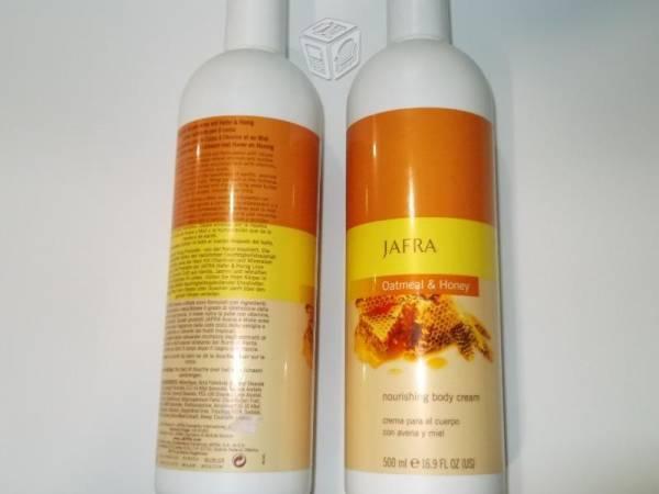 Crema corporal con avena y miel Jafra 500ml.Lote