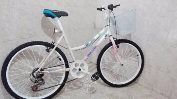 Bicicleta floral para dama