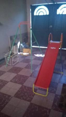 Resbaladilla y columpio Metàlicos para Niños