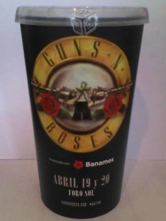 Vaso Guns N Roses Nuevo de concierto en Foro Sol