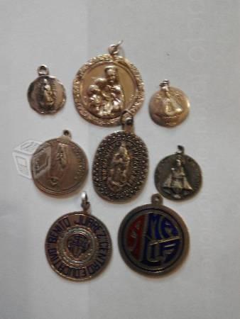 Lote de medallas antiguas en plata
