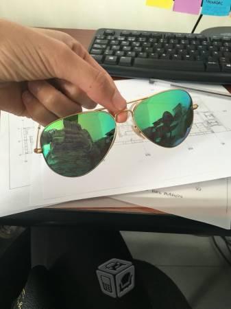 Lentes Ray ban aviator tornasol verdes