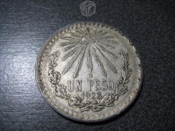 Moneda de Plata Antigua de 1923 de Un Peso