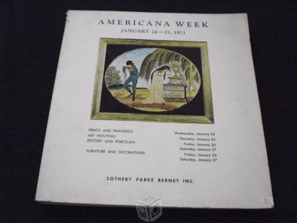 Americana Week - Parke Bernet. January 24-27 1973