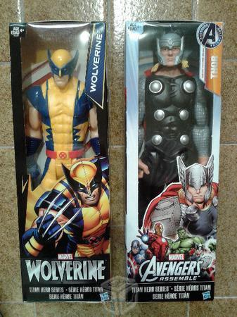 Figuras de acción Marvel Wolverine Thor Titan Hero