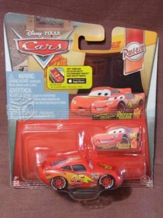 Cars rayo mcqueen con señal mattel