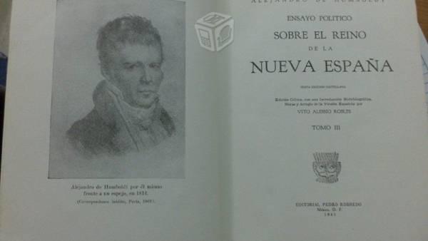 Ensayo Político Sobre Nueva España Humboldt 1941