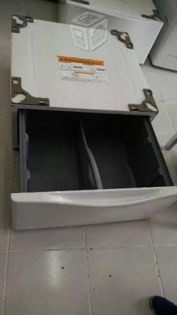 Pedestal para lavadora - secadora lg blanco