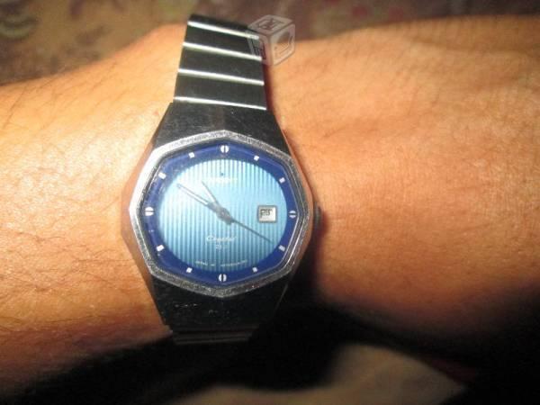 Reloj para dama orient crystal 21 J color azul