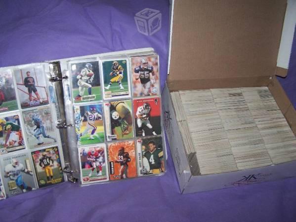 Colección de 3000 tarjetas de futbol americano