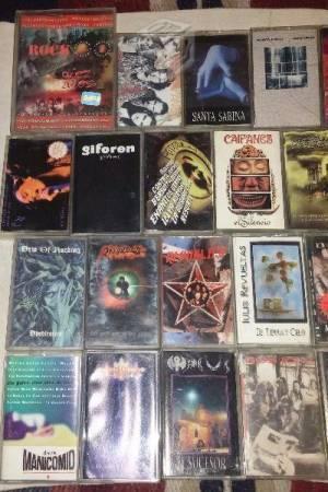 Cassettes de rock y metal