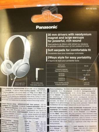 Audífonos Panasonic RP HF 300