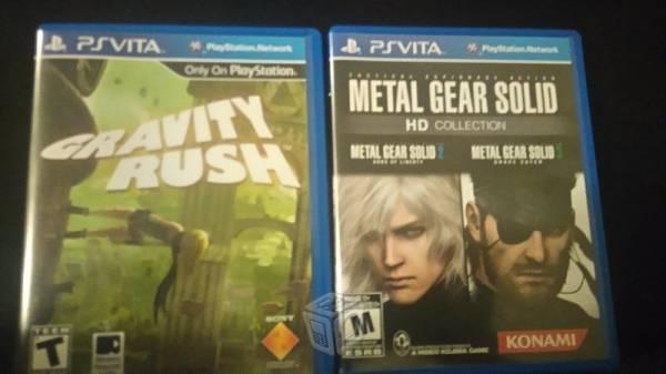 Metal Gear y Gravity Rush para PsVita (usados)