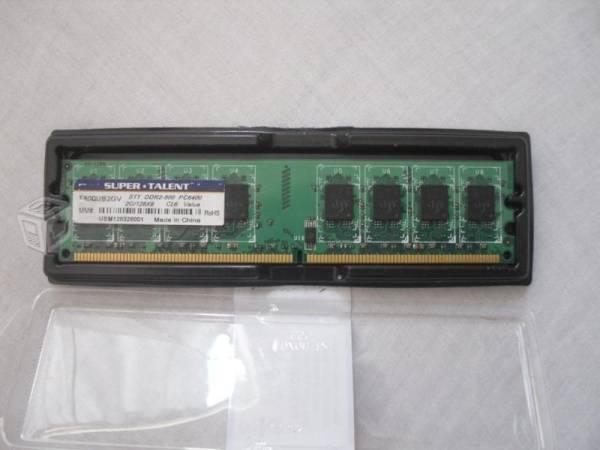 Memoria ram DDR2- 2 gigas trabaja a 800 mhz