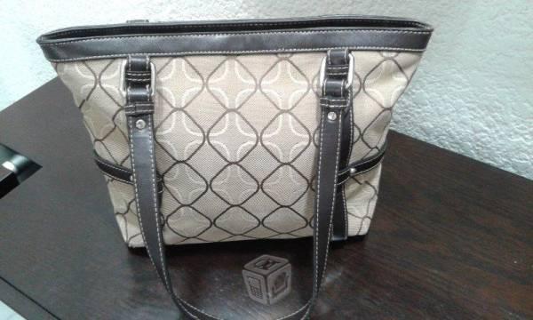 Bolsa Ninewest Beige Con Café