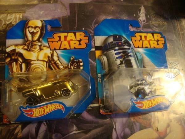 Star Wars Pack Carrito Hot Wheels R2D2 y C3PO