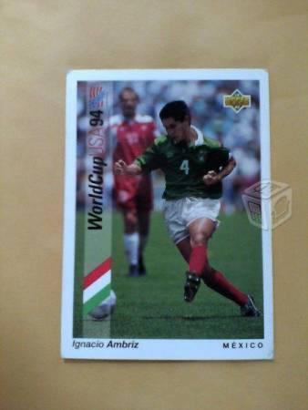 Lote de 9 tarjetas de futbol seleccion mexicana
