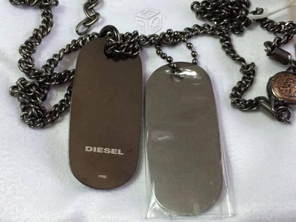 Collar Diesel De Acero Con Dos Tags Dx0858