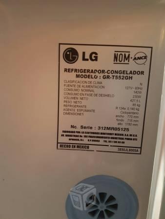 Refrigerador LG 15 pies, usado