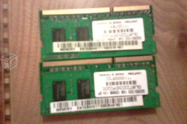 Dos modulos 1GB 1333Mhz memoria ram GU672203EP0200