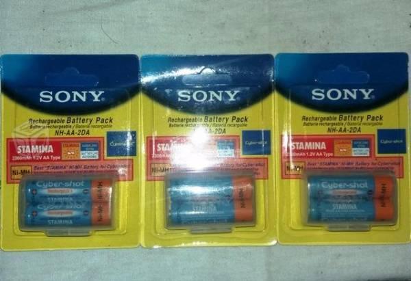 6 Baterias Recargables Sony AA 2300 mAh 1.2v Cyber