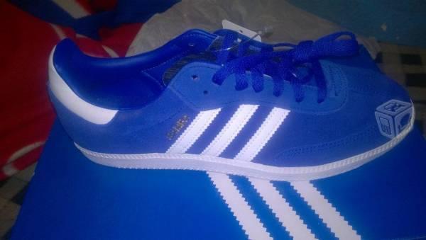 Tenis Adidas samba azules