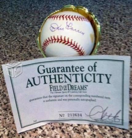 Pelota Baseball Autografiada y Certificada