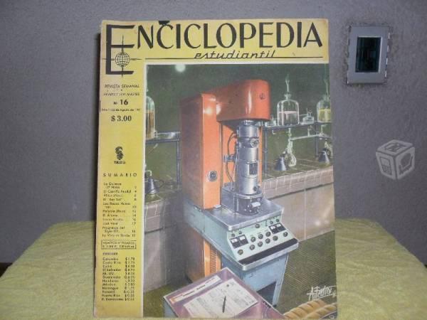 Revista antigua Enciclopedia estudiantil de 1961