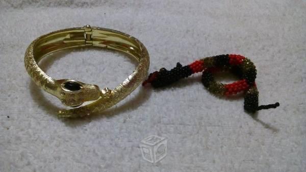 Pulsera y anillo de serpiente