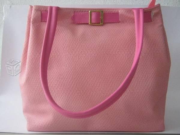 Bolsa para dama color rosa 100% piel
