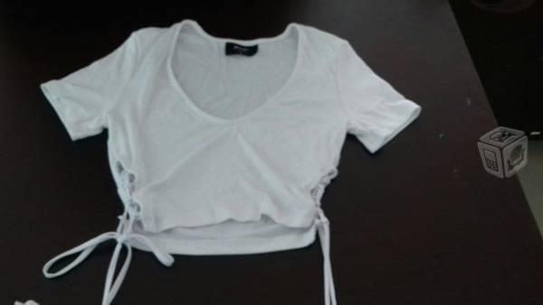 Crop top blanco