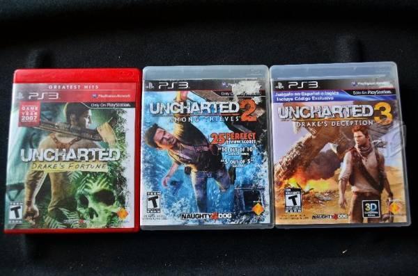 Colección Uncharted 1,2 y 3 para PS3