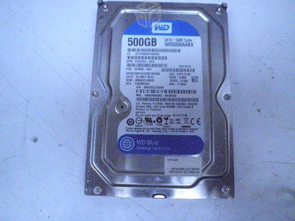 Disco Duro 500GB Para Pc WD