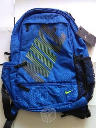 Mochila Nike Azul con Amarillo Nueva y Original