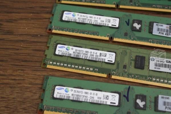 Ram DDR3 2 Gb DIMM pc samsung