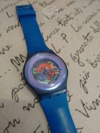 Reloj Swatch caratula transparente