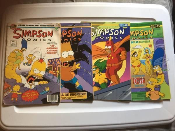 Lote 4 comics los simpsons de coleccion