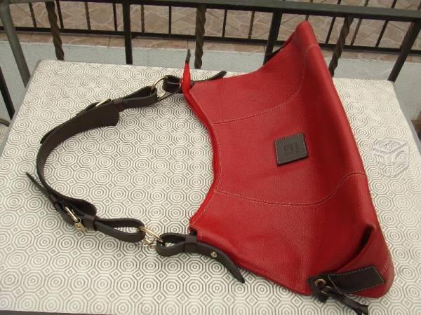 Bolsa Roja de Piel Bovino, Original Belt Laffi